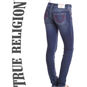 True Religion Stella Big T Low Rise Skinny Jean